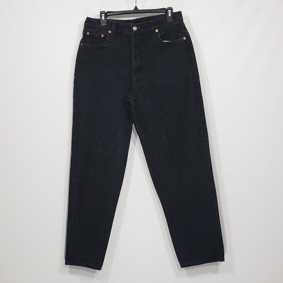 Vintage Levis 560 Loose Fit Straight Leg Black Jeans Women's Size 14M Like New - Picture 2 of 5